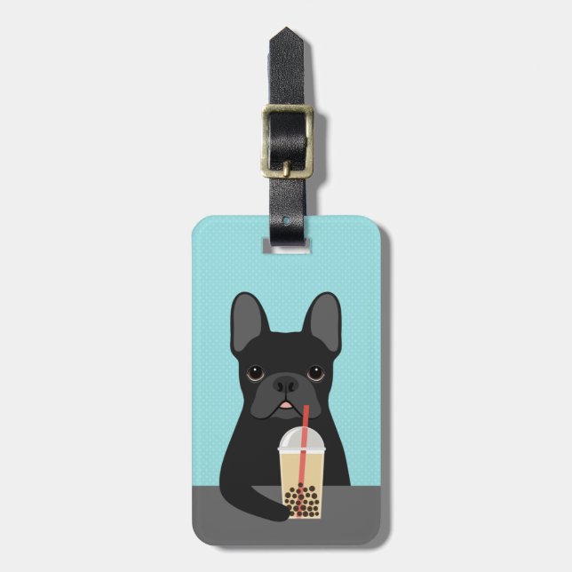 French Bulldog Luggage Tags (Front Vertical)