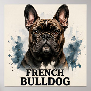French Bulldog Luxury Companion Collection Poster