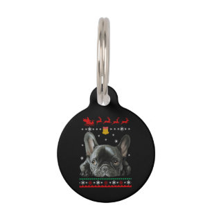 French Bulldog Merry Christmas With Frenchie Pet Tag