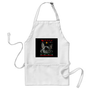 French Bulldog Merry Christmas With Frenchie Standard Apron