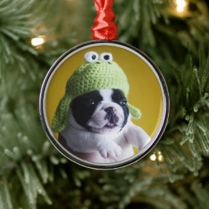 French Bulldog Metal Ornament