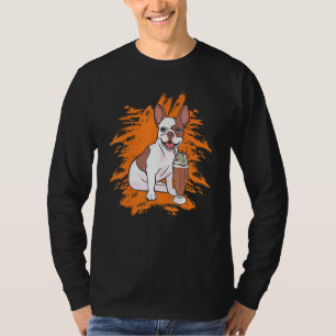 French Bulldog Milkshake Chocolate Dessert Sweet T T-Shirt