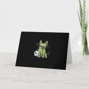 French Bulldog Miserable With Spider Gift Invitation