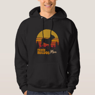 French Bulldog Mom Vintage Retro Hoodie