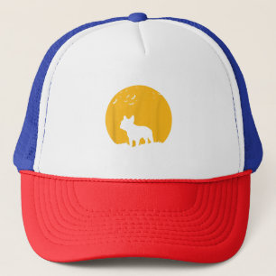 French Bulldog Moon Halloween Gift For Dog Lover Trucker Hat