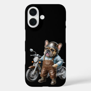 French Bulldog Motorcycle French Bulldog iPhone 16 Case