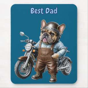French Bulldog Motorcycle French Bulldog Mouse Pad