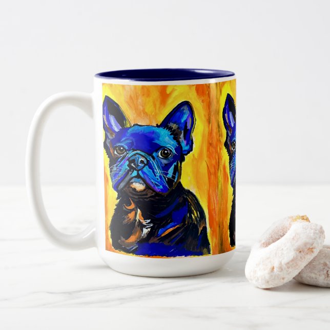 French Bulldog Mug (With Donut)