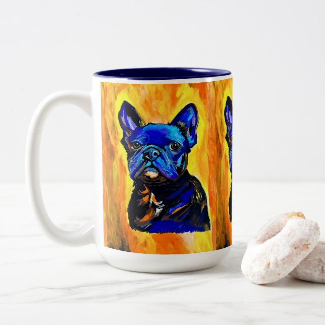 French Bulldog Mug (With Donut)