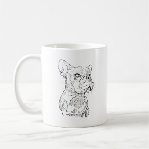 French Bulldog Mug – Hand Drawn Ink Dog Coffee Mug