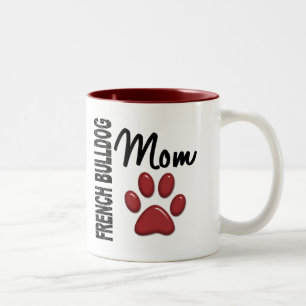 French Bulldog Mum 2 Two-Tone Coffee Mug