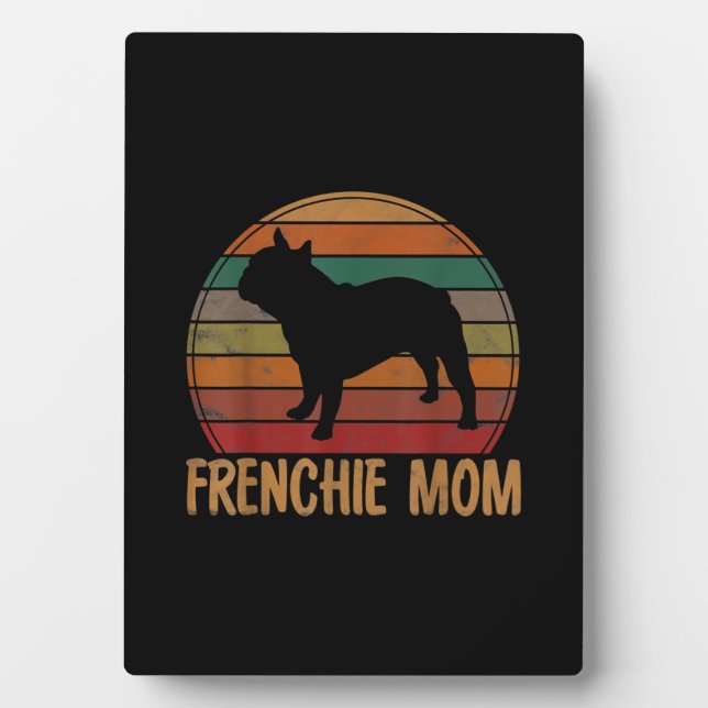 french bulldog mum gift | pet frenchie gift plaque (Front)