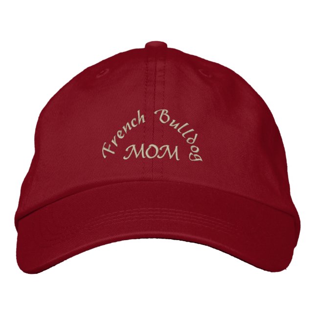 French Bulldog Mum Gifts Embroidered Hat (Front)