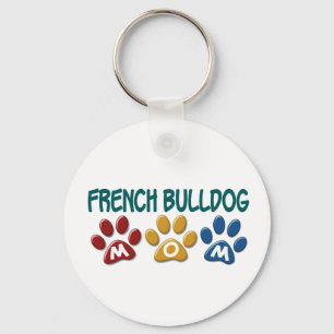 FRENCH BULLDOG Mum Paw Print 1 Key Ring