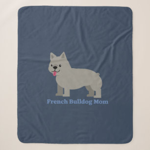 French Bulldog Mum Sherpa Blanket