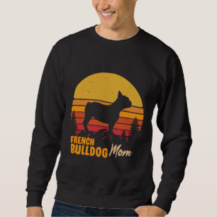 French Bulldog Mum Vintage Retro Sweatshirt
