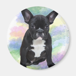 French Bulldog Mum Water Colour Oil Painting Art Magnet