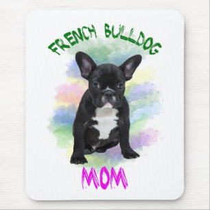 French Bulldog Mum Water Colour Oil Painting Art Mouse Pad