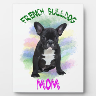 French Bulldog Mum Water Colour Oil Painting Art Plaque