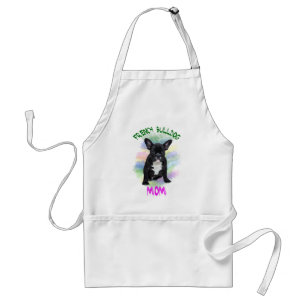 French Bulldog Mum Water Colour Oil Painting Art Standard Apron