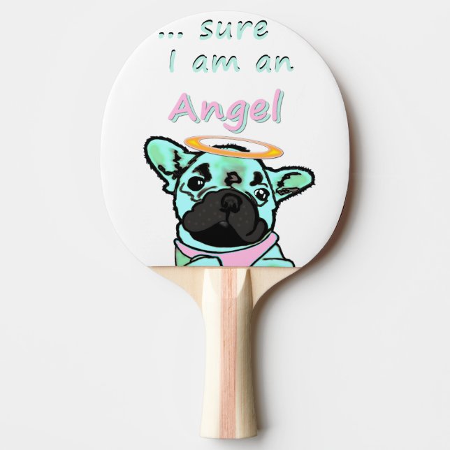 French Bulldog National Be An Angel Day Ping Pong Paddle (Front)