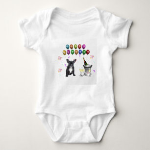 French Bulldog New Year Baby Bodysuit