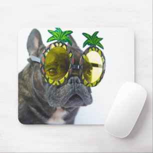 French Bulldog on the Beach Mouse Pad