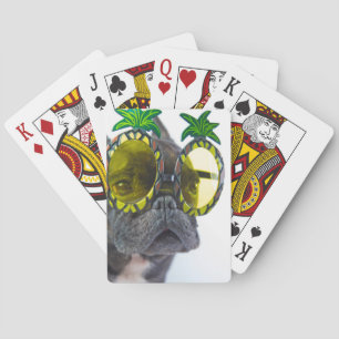 French Bulldog on the Beach Playing Cards