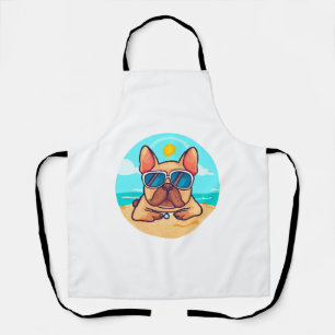 French Bulldog on Vacation Apron