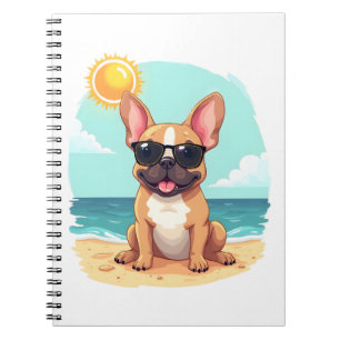French Bulldog on Vacation Notebook