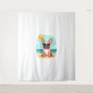 French Bulldog on Vacation Tapestry