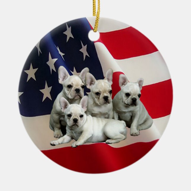 French Bulldog Ornament (Front)