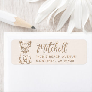 French Bulldog Owner Return Address Dog Owner labe Label