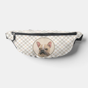 French Bulldog Painting Fawn Cute Original Dog Art Bum Bags