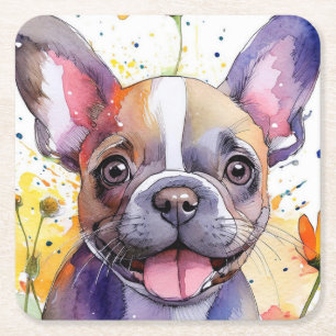 French Bulldog Paper Coaster