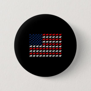 French bulldog patriotic american flag frenchie 6 cm round badge