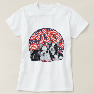 French Bulldog Patriotic Celebration T-Shirt
