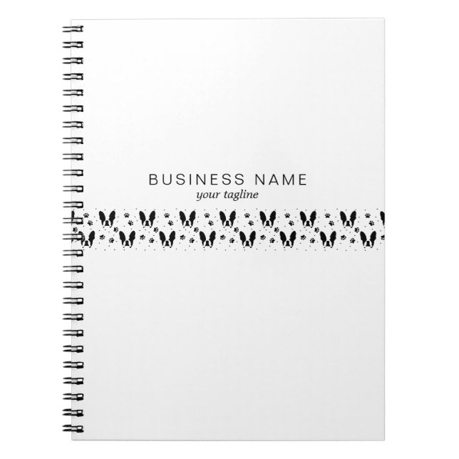 French bulldog pattern notebook (Front)