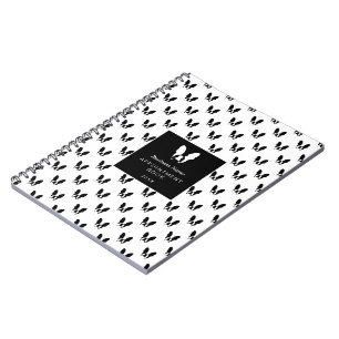 French bulldog pattern notebook