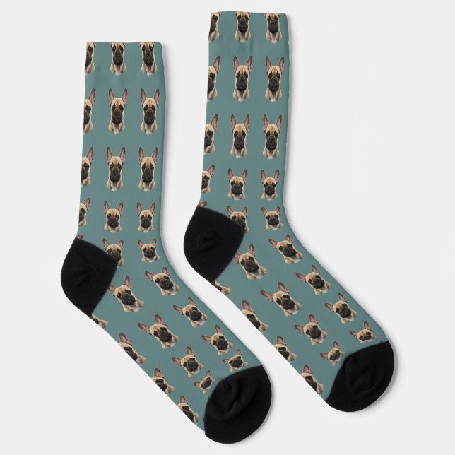 French Bulldog Pattern Socks (Right)