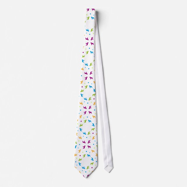 French Bulldog pattern Tie (Front)