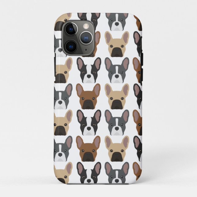 French Bulldog Patterned Phone Case (Back)