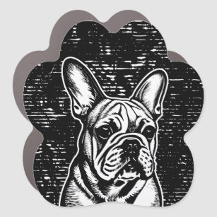 French Bulldog Paw Print Magnet
