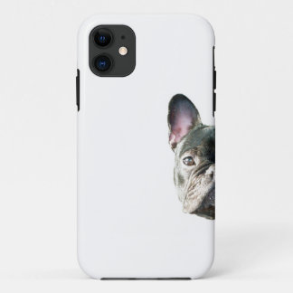 French Bulldog 'peeking' cell phone case