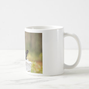 french bulldog peeking puppy coffee mug