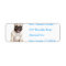 French Bulldog  Personalised Name Address Label