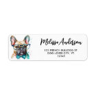 French Bulldog Personalised Pet Dog Return Address