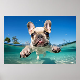 French Bulldog Pet Dog Animal Fun Play Poster