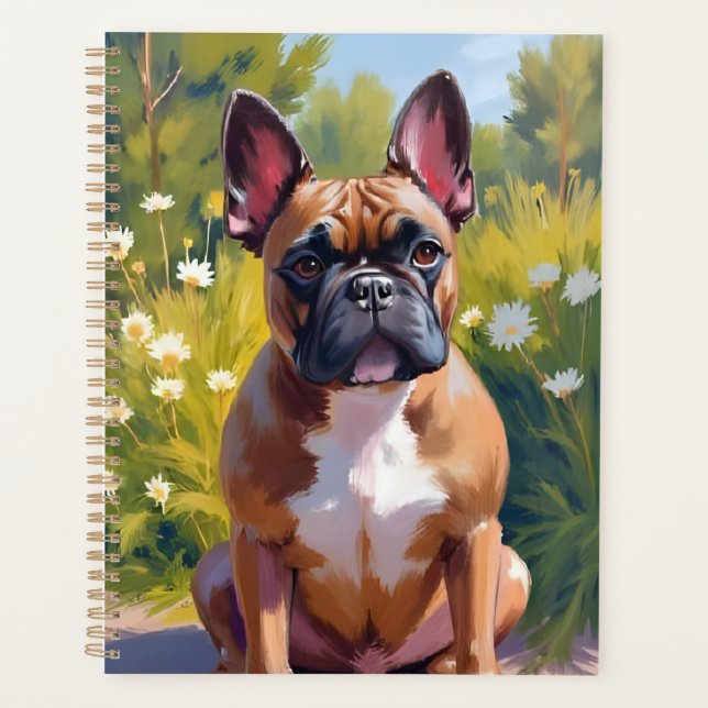 French Bulldog Pet Painting Dog Art Planner (Front)