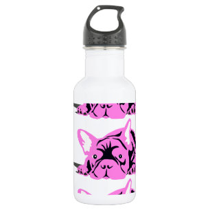 French Bulldog Pet pink 532 Ml Water Bottle